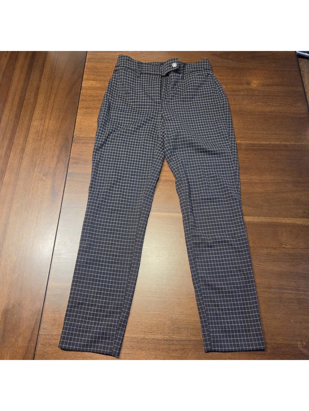 White House Black Market "The Tapered Ankle" Plaid Dress Pants